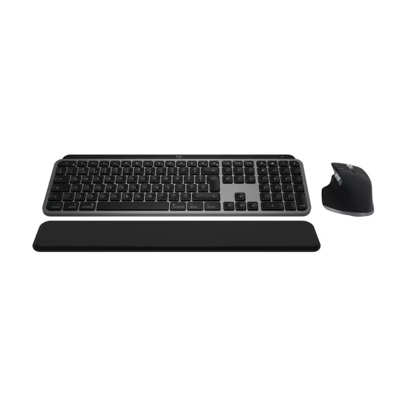 Logitech MX Keys S Combo for Mac, Wireless, DE-Layout Keyboard and Mouse Set, macOS-optimised buttons and functions