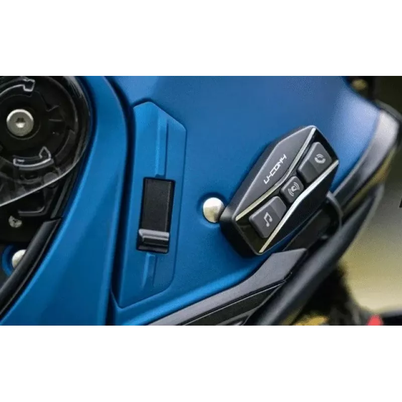 Motorbike intercom INTERPHONE TOUR HD, 2 pcs, Bluetooth 4.0, range 1500 m, up to 20 h battery, black