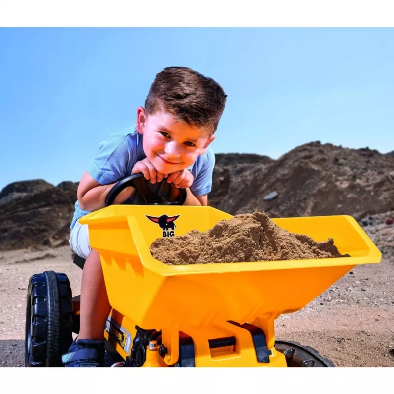 Dump truck toy Simba-Dickie BIG Jim-Dumper, plastic, for ages 3–5, black and yellow