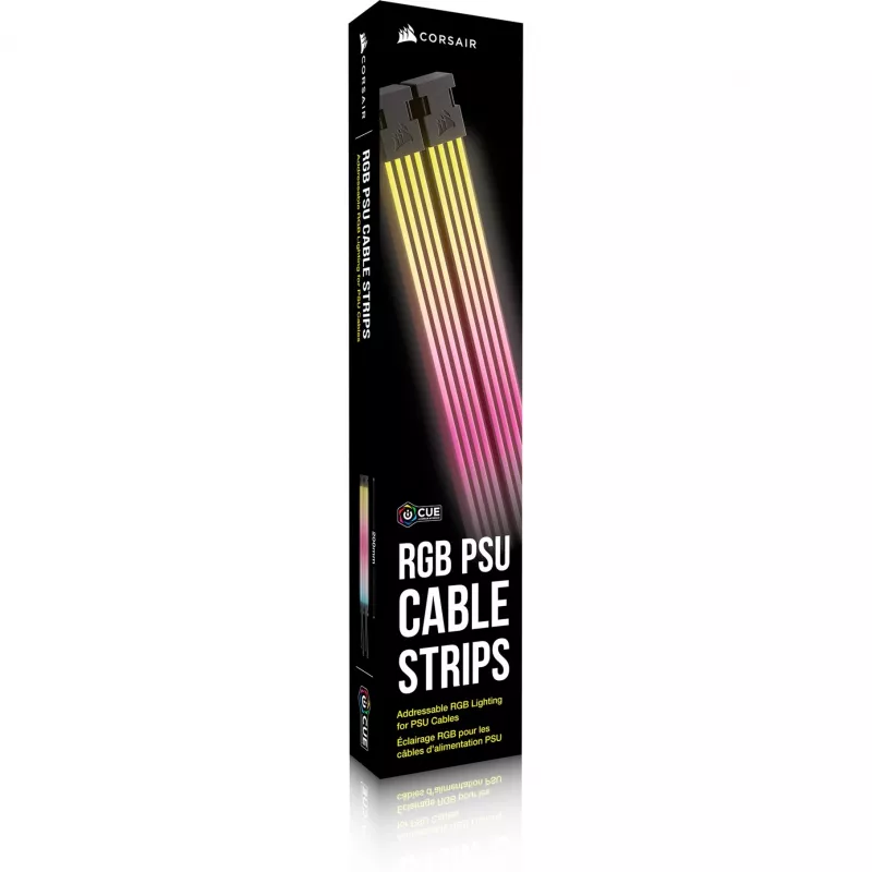 iCUE ARGB PSU Cable Strips, LED-Streifen 2x 240mm, for Power Supply - Cable