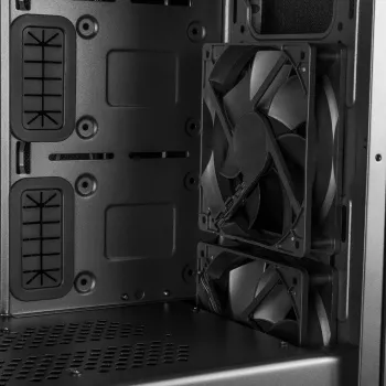 PC Case MODECOM Oberon Pro Midi Tower — black, supports ATX/microATX/ITX, 7 expansion slots, up to 395 mm GPU, 5 HDD/3 SSD bays