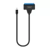 SAVIO SATA to USB-C interface cable AK-69, SATA female to USB-C male, USB 3.2 Gen 1 (5 Gbit/s), 0.25 m, black