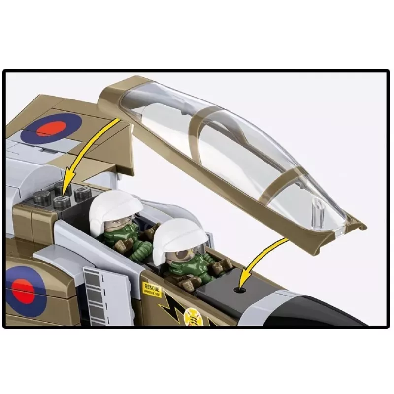 Cobi Blocks F-4M Phantom II military aircraft model, 728 pieces construction set