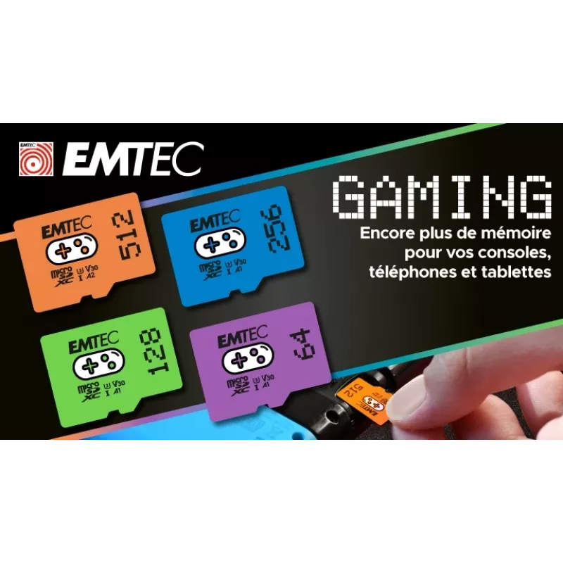 Memory Card Emtec 128GB MicroSDXC UHS-I ECMSDM128GXCU3G