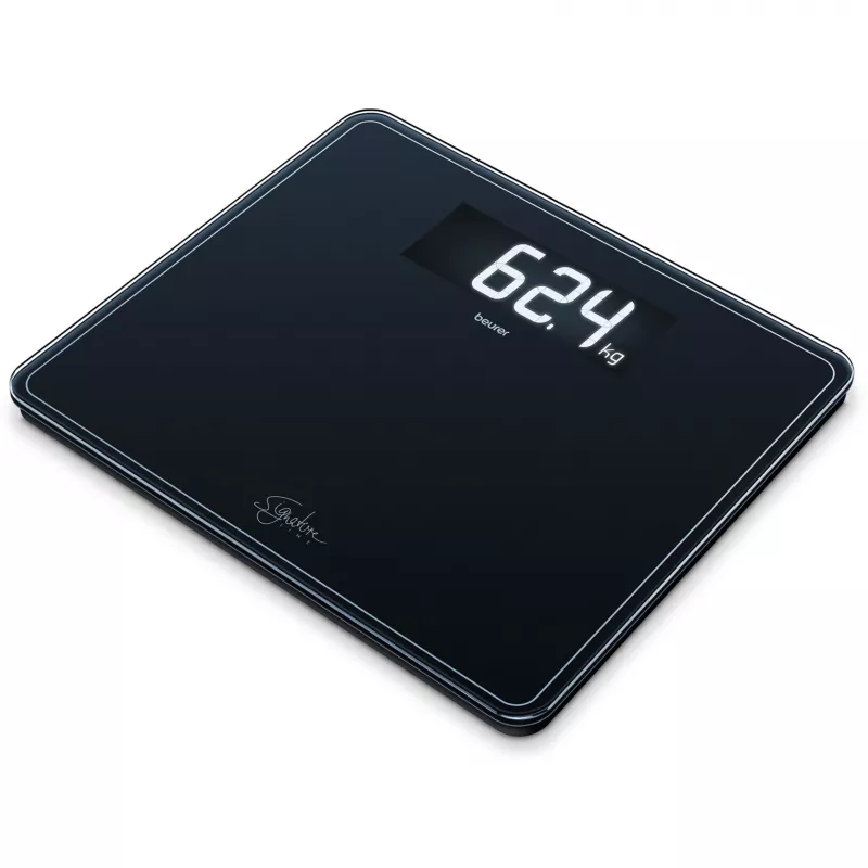 Bathroom scale Beurer GS 410 Signature Line — black glass surface, model 735.76