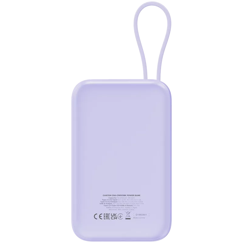 Portable Power Bank CANYON OnPower 101 10000 mAh