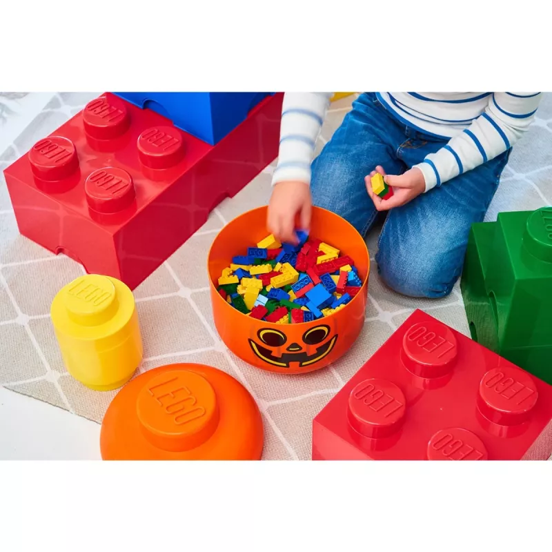 Storage box Room Copenhagen LEGO Storage Head Pumpkin large orange/black