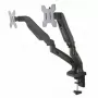 Desk handle on gas spring for 2 LEDs / LCDs 13-27 inches L-13GD