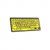 Logickeyboard LKB-LPBY-BTON-DE Keyboard Bluetooth QWERTZ German Black - Yellow (LKB-LPBY-BTON-DE)