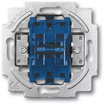 Switch rocker cover plate Busch-Jaeger 2000/6/6 US-101, metallic blue finish