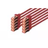 Network Cable Digitus CAT 6 S/FTP RJ-45 1m Red