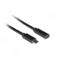 USB cable LANBERG CA-USBE-20CC-0015-BK USB-C to USB-C 1.5 m, USB 3.2 Gen 1 (5 Gbit/s), gold-plated contacts, black