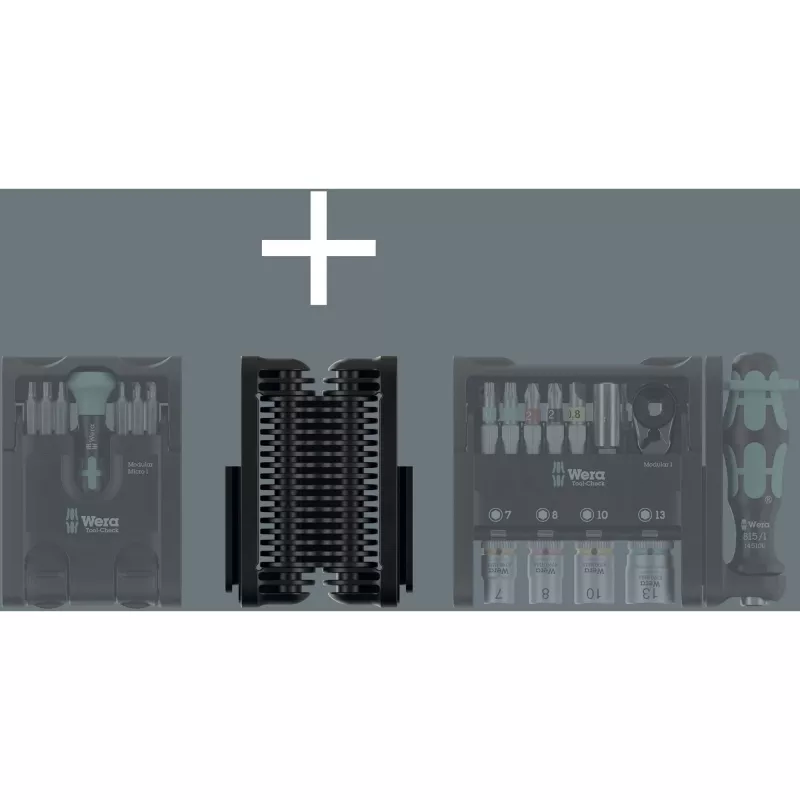 Screwdriver Bit Set Wera Tool-Check Modular SB6 7.5×91.0×22.0, modular storage and bit selection