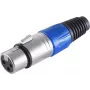 XLR Connector ShiverPeaks BS55022-B — 3-pin female, blue housing