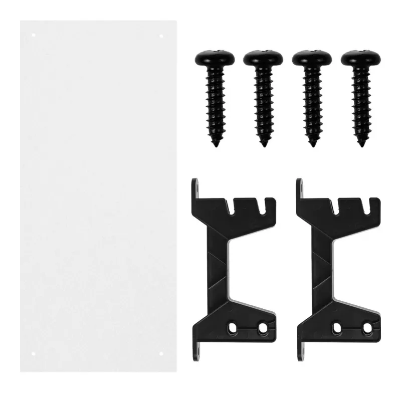 Under-desk cable tray MACLEAN MC-106B — black, ABS, maximum load 5 kg