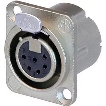 Neutrik NC6FD-LX - 26 mm - 34 mm - 31 mm - Silver - IEC 61076-2-103 - IEC 68-2-20 - UL 94 HB - IP40 (NC6FD-LX)
