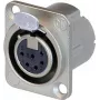 Neutrik NC6FD-LX - 26 mm - 34 mm - 31 mm - Silver - IEC 61076-2-103 - IEC 68-2-20 - UL 94 HB - IP40 (NC6FD-LX)