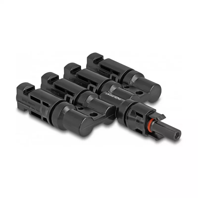 Solar panel connector DeLOCK DL4 1 x female to 4 x male black