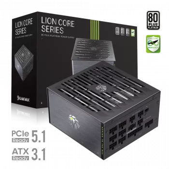 Gamemax Power Supply, 80 PLUS, Platinum | LION CORE 1200P | 1200 W