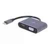 Cablexpert A-USB3C-HDMIVGA-01 USB graphics adapter Grey