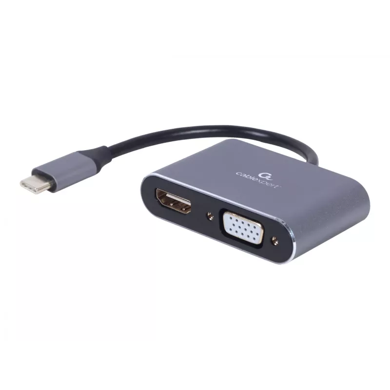 Cablexpert A-USB3C-HDMIVGA-01 USB graphics adapter Grey