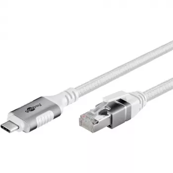 Goobay 74176 - Network Adapter Cable USB 3.1 Type C Gigabit Ethernet 2 m - Network Card - 1.000 Mbps (74176)