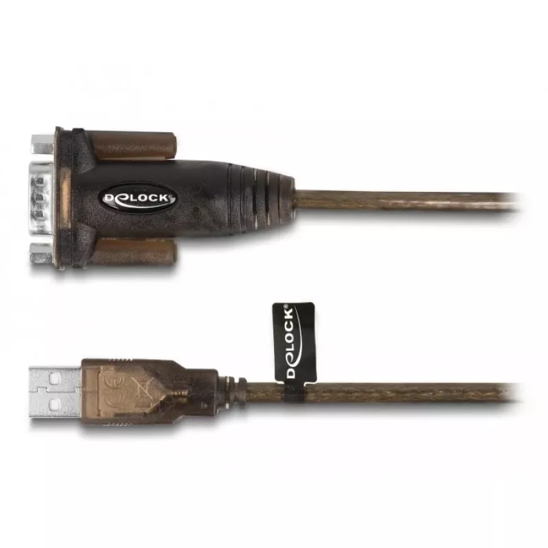 DeLOCK Adapter USB 2.0 Type-A to Serial RS-232 D-Sub 9 pin male 1.5m