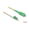 DeLOCK 83865 InfiniBand fibre optic cable 5 m LC SC OS2 Yellow