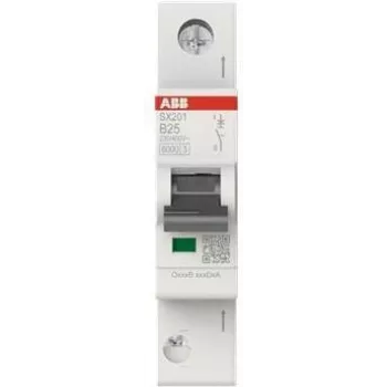 ABB Circuit Breaker SX201-B25 Flexline B-Char.6kA 25A 1P (2CDS251003R0255)