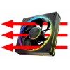 Case fan MODECOM VOLCANO LOOP 120 ARGB Reverse Fan Black 120 mm PWM 400–1400 RPM ARGB header