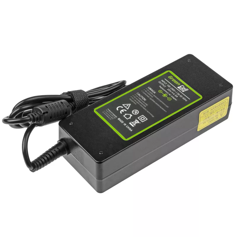 Power adapter Green Cell AD39AP 90W AC-to-DC 20V 4.5A for Lenovo (indoor) Black