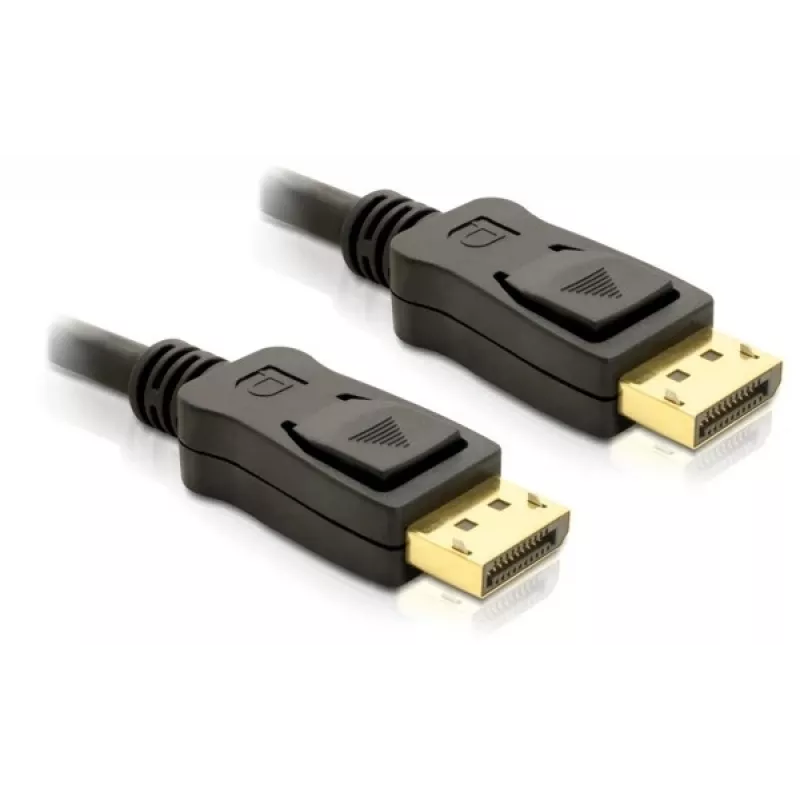 DisplayPort Cable DeLOCK 82424 3m Male-Male Gold Black