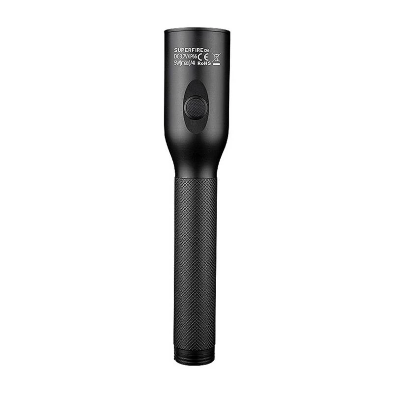 Flashlight Superfire D6 rechargeable 1000 lumens waterproof