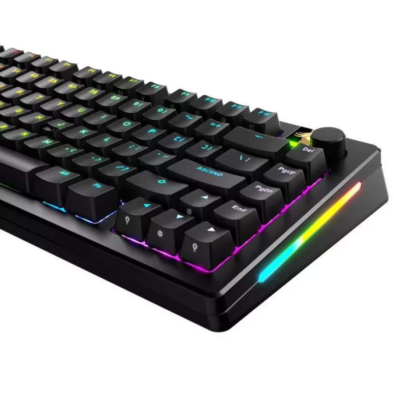 GLORIOUS GPBT Backlit Keycaps — ANSI layout, PBT material, black