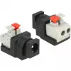 Cable Gender Changer DeLOCK 65524 DC 5.5 x 2.1 mm Black Silver