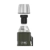 Thermal bottle THERMOS TH-170028 470 ml, vacuum-insulated stainless steel, army green, 24 h hot/cold