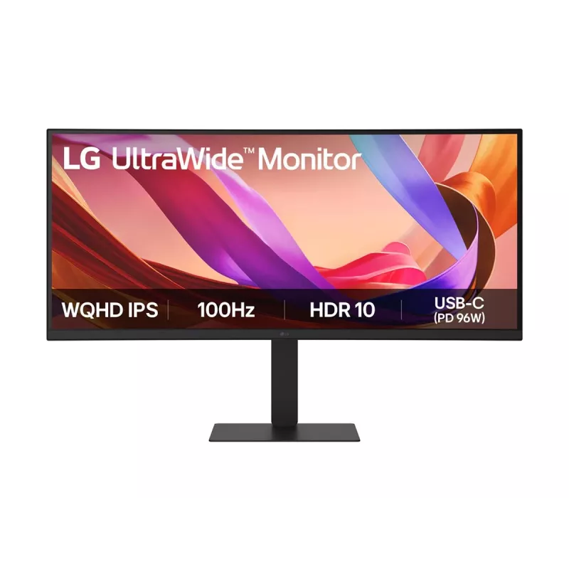 LG 34 inch 21:9 UltraWide WQHD (3440x1440) IPS Monitor HDR10 with sRGB 99% (Typ.), All-in-one USB-C Connectivity