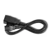 Power cable Qoltec 53991 Black 1.2 m C20 C13 coupler