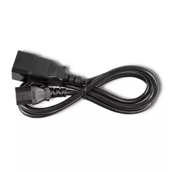 Power cable Qoltec 53991 Black 1.2 m C20 C13 coupler