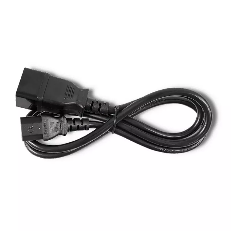 Power cable Qoltec 53991 Black 1.2 m C20 C13 coupler