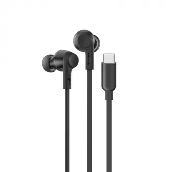 Wired in-ear headphones Belkin SoundForm G3H0003HQBK with USB‑C connector and active noise cancellation (black)