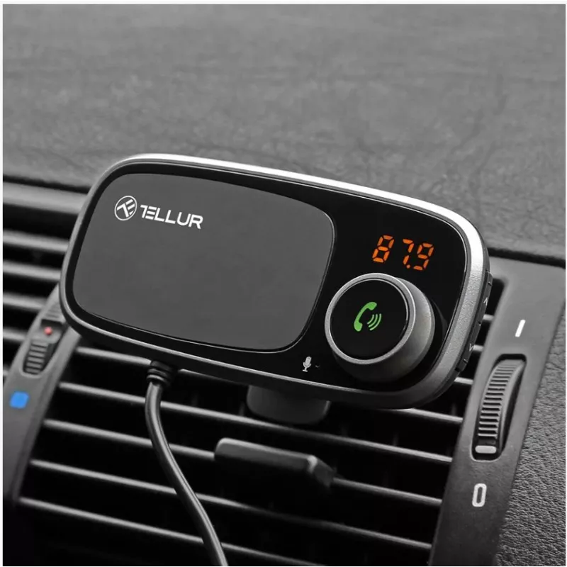 Magnetic Phone Holder Tellur FMT-B6 Black — Adjustable Angle, Compatible with Smartphones