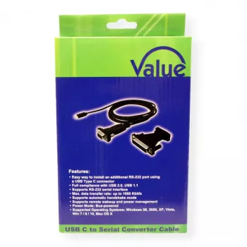 ROTRONIC-SECOMP VALUE - Serial Adapter - USB-C - RS-232 x 1