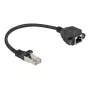 Network Extension Cable DeLOCK Cat.6A 25 cm Black