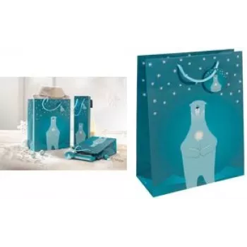 Gift wrap bag Sigel GT052 Blue 260x120x330 mm