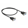 Serial Cable DeLOCK 86614 Black 0.5m RS-232