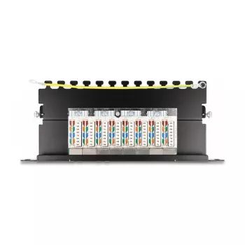 DeLOCK Patch Panel 10 inch 8 port Cat.6A 0.5U black