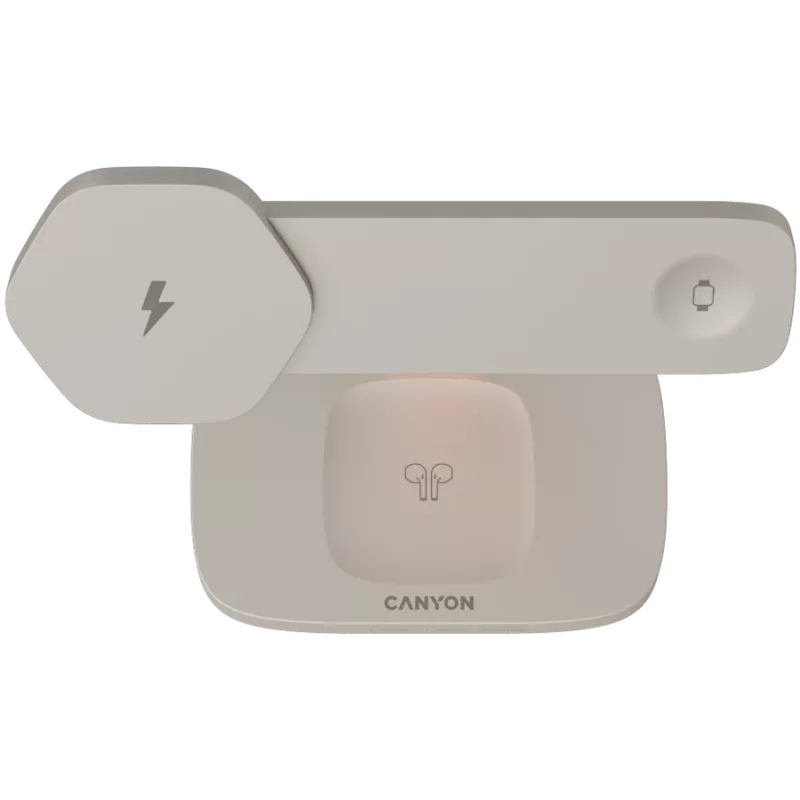 Canyon WCS-310 - Hexagon 310 - 3in1 - wireless Qi charging station for 3 devices simultaneous