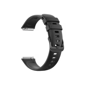 Silicone strap FIXED for Huawei Band 8/9/10 — Black, replaceable skin‑friendly strap