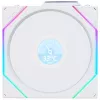 120mm case fan Lian Li 12RTLLCD1W1W ARGB Wireless LCD White